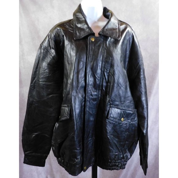 Jackets & Coats | Napoline Leather Outfitters Genuine Leather Jacket ...